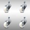 Service Caster 3 Inch SS Nylon Wheel Swivel 1/2 Inch Threaded Stem Caster Set SCC-SSTS20S314-NYS-121315-4 - alternate 1
